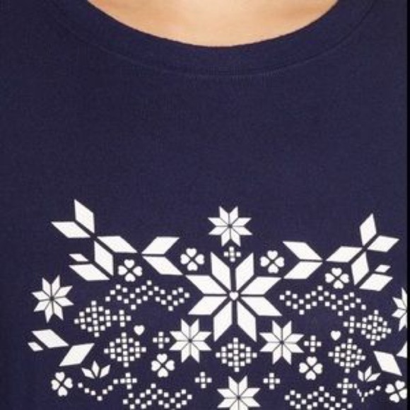 Bp. Navy Snowflake Fairisle Sweater Small - Picture 2 of 4